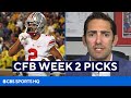 College Football Week 2 Picks and Best Bets | CBS Sports HQ