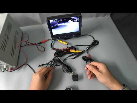 immersive experience OSD adjustable car backup camera adjust brightness ruler mirror flip switchable