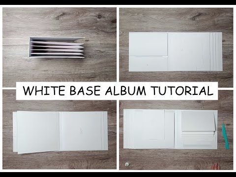 8x8 ALBUM MIT WEISSER BASIS – TUTORIAL ✂️ | ~ Von Anfang bis Ende ~ | Album in wenigen Stunden | ...