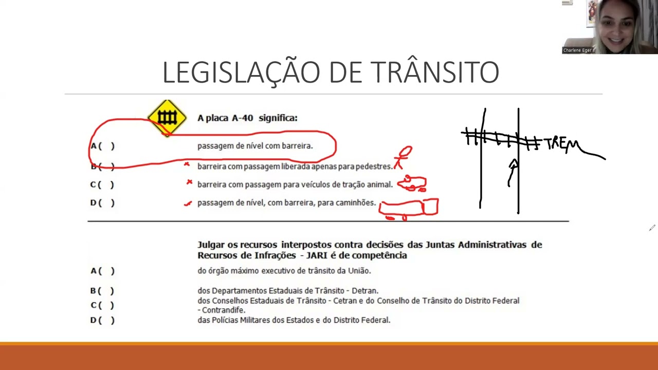 QUESTÕES DE PROVA TEÓRICA DO DETRAN SC