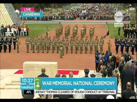 War Memorial National Ceremony Canberra(Anzac Day 2012) Highlights