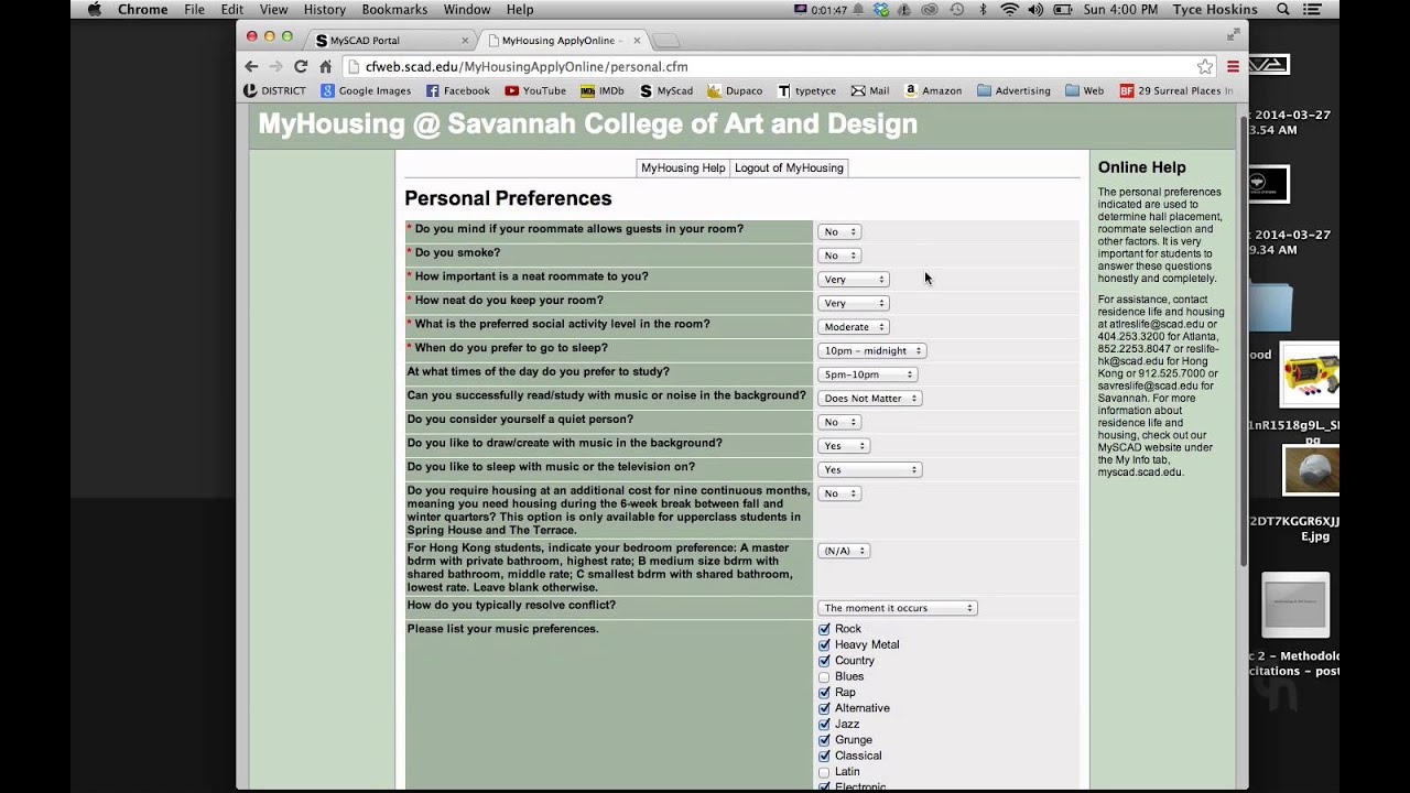 How to: SCAD Housing