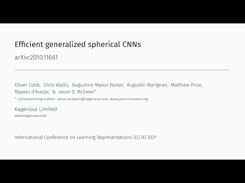 Efficient Generalized Spherical CNNs (ICLR 2021)