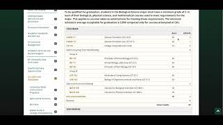 How to read major-specific AUCC requirements in the CSU Course Catalog