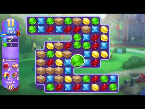 Wonka's World of Candy Level 54 no booster [Gameplay Walkthrough] [Zynga]