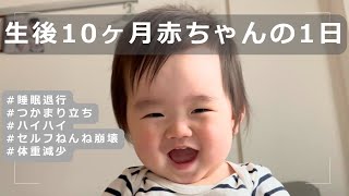 【生後10ヶ月】パパ出張&睡眠退行で限界🤦🏻‍♀️💦ワンオペ1日vlog