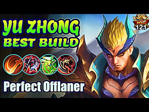 Yu Zhong Perfect Offlaner - Easy Kill Gameplay - Best Build Emblem Spell - Fighter Mobile Legends