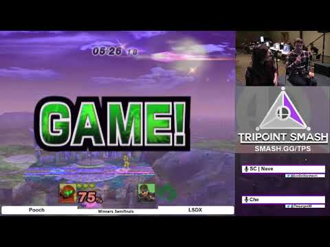 LSDX (Snake) vs Pooch (Sheik)  - Tripoint Smash #27 Winners Semis