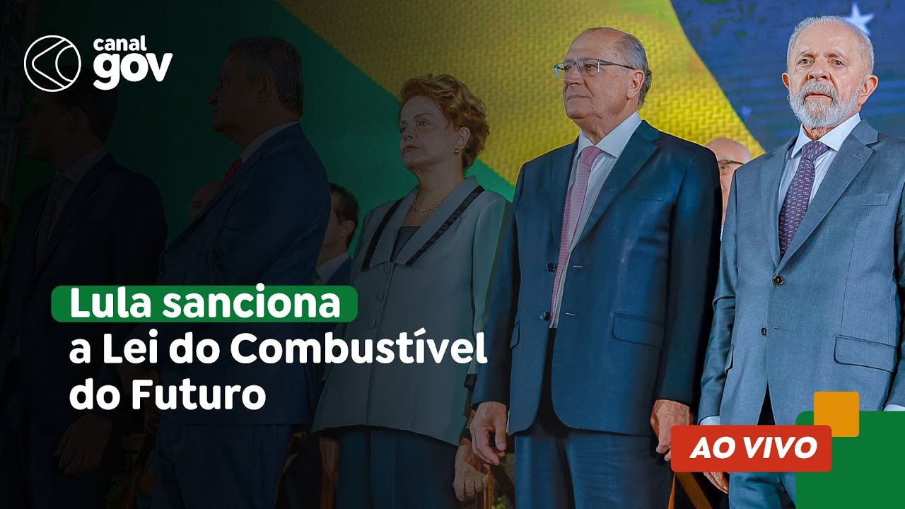 🔴 Lula sanciona a Lei do Combustível do Futuro