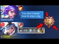 HOW TO PLAY LIKE A PRO IN SOLO MYTHICAL IMMORTAL RANK - TUTORIAL LING (no cut explaned by snake)