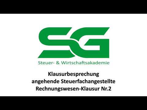 REWE Klausur 2 / Umschulung Steuerfachangestellte | r / SG Steuer- und Wirtschaftsakademie