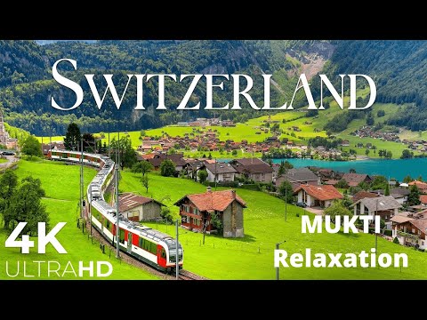 Switzerland 4K Winter to Spring - Nature Relaxation Film - Meditation Relaxing Music