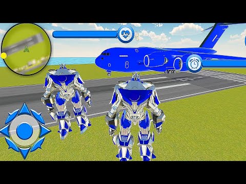 US Police Robot Horse Battle - Police Plane Transporter | Live Android Gameplay