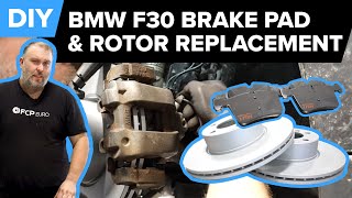 BMW F30 Front Brake Pad & Disc Replacement DIY (BMW 2-Series, 3-Series, & 4-Series)