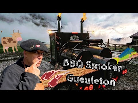 Le BBQ Smoker Gueuleton en action ! 🔥💨🥩🍗🍖🍷