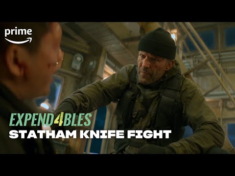 Statham Knife Fight | Expend4bles | Prime Video