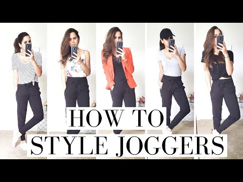 How to Style Joggers | 9 Easy Jogger Outfit Ideas for...