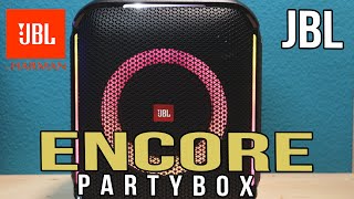 JBL PartyBox Encore 100 Watt IPX4 Bluetooth mobiler Lautsprecher mit kabelloses Mikrofon