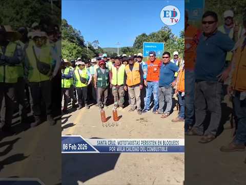 Santa Cruz: mototaxistas persisten en bloqueos por mala calidad del combustible