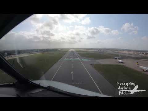 Challenging crosswind Landing in LGW 26L in windshear conditions