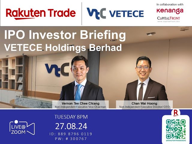 Rakuten Trade Ideas 🎯 Webinar - Vetece Holdings Bhd (0319)
