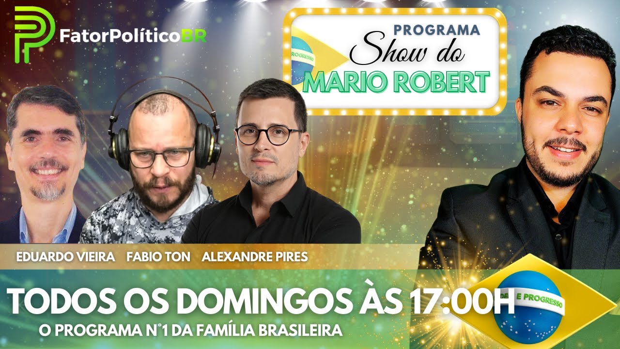 Show do Mario Robert - Prof. Eduardo Vieira, empresário Alexandre Pires e Fabio Ton (Vida Gringa)