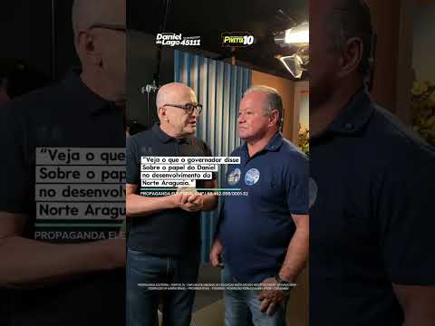 Pivetta grava vídeo com Daniel do Lago e reafirma seu compromisso com o candidato do Araguaia.