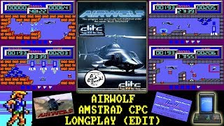 [AMSTRAD CPC] Airwolf - Longplay (Live Stream Edit)