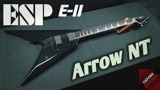 Video thumbnail for ESP E-II Arrow NT Black 2019 Made in Japan Neck Thru EMG 81 85 guitar close up video by Oxford Guitars