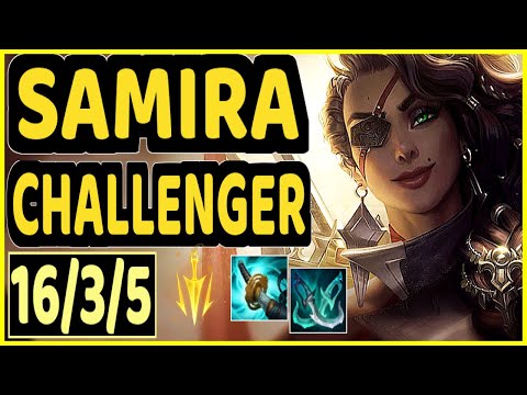 DEáDLY (SAMIRA) - 16/3/5 KDA CHALLENGER GAMEPLAY - EUW