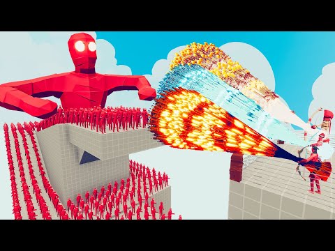 100x FIRE MUMMY + 2x GIANT vs 3x EVERY GOD - Totally Accurate Battle Simulator TABS