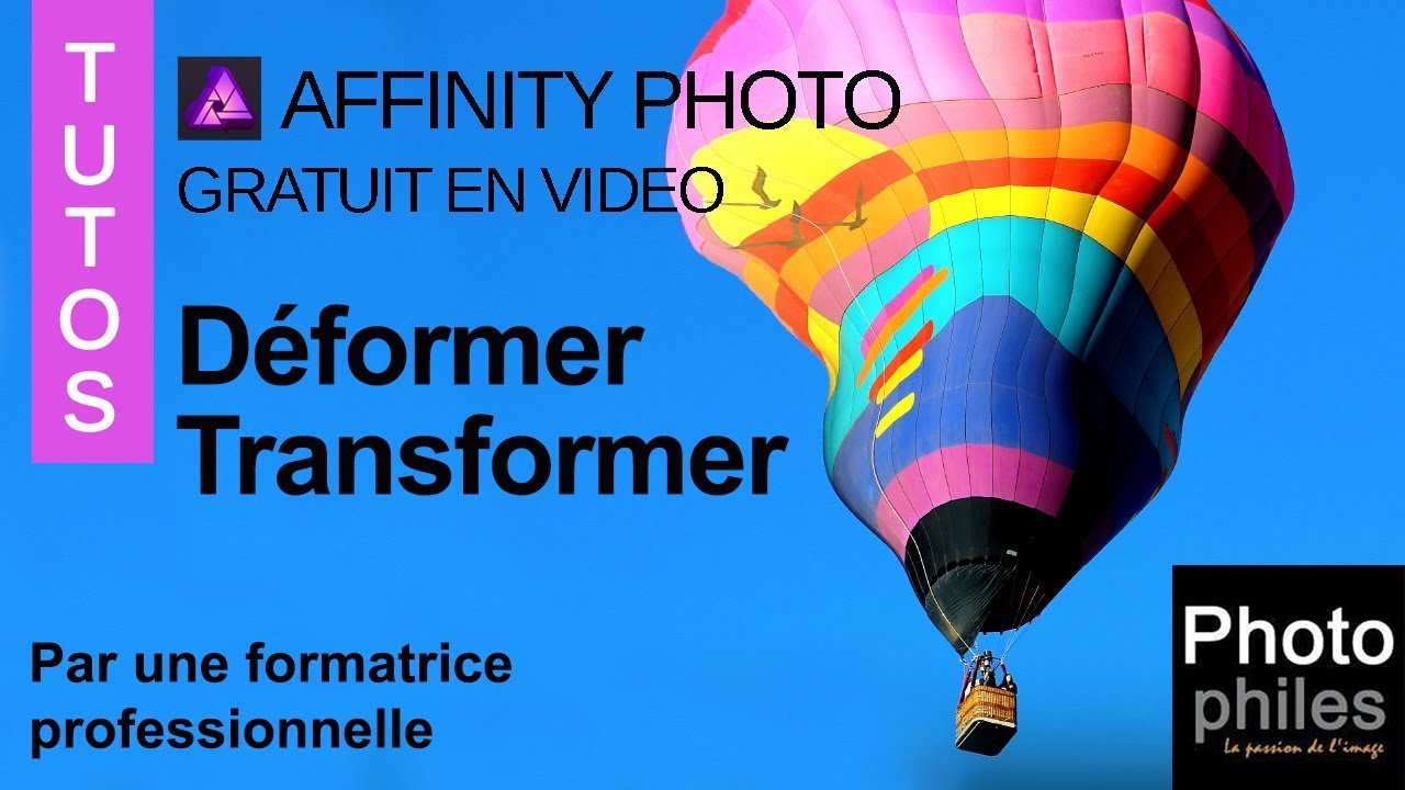 Déformer un objet avec Affinity Photo