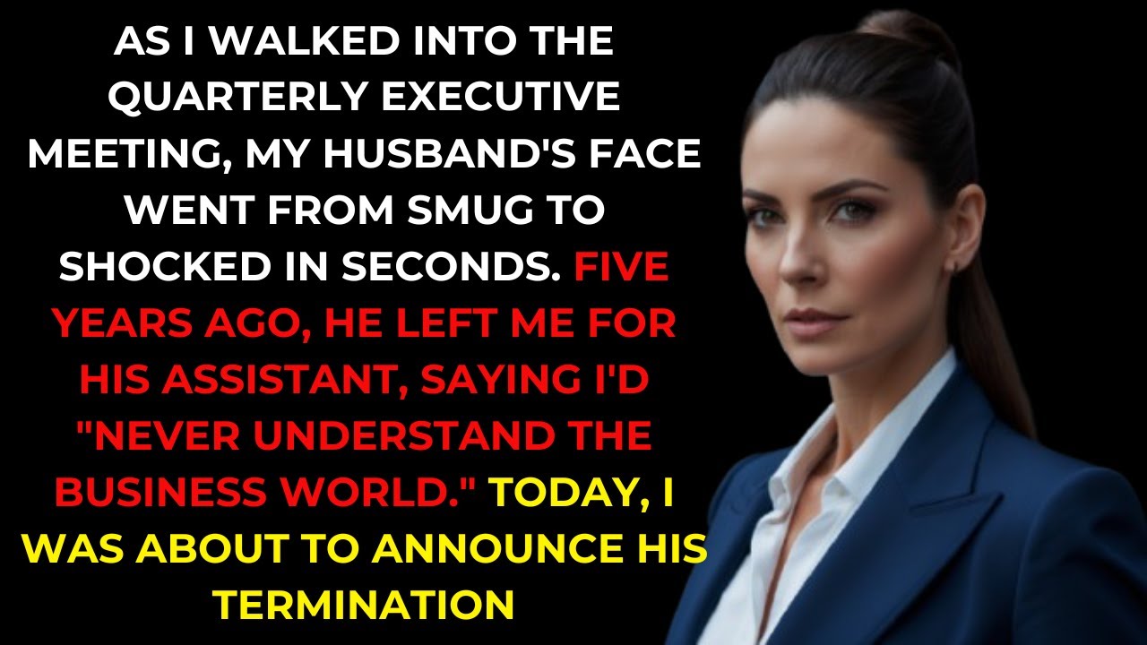 My Husband Abandoned Me for His Assistant—Now I Own the Company That Just Fired Him