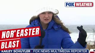 Powerful Nor'easter's Intense Winds Batter Cape Cod After Storm Dumps Snow In The Carolinas