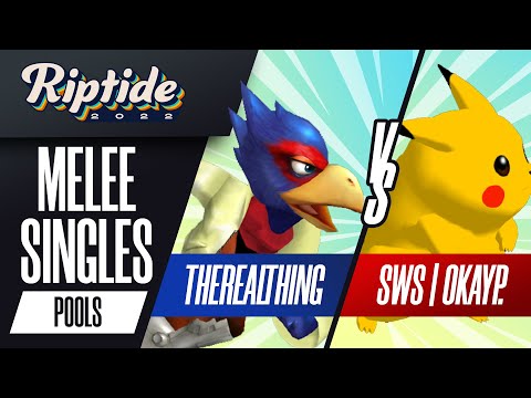 TheRealThing vs OkayP. - Melee Singles Pools - Riptide 2022 | Falco vs Pikachu