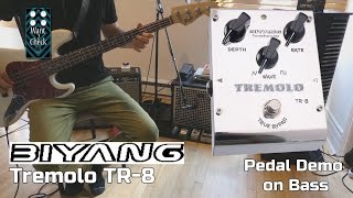 Video thumbnail for Biyang Tremolo TR 8 Pedal Demo for Bass - Want 2 Check by Want 2 Check