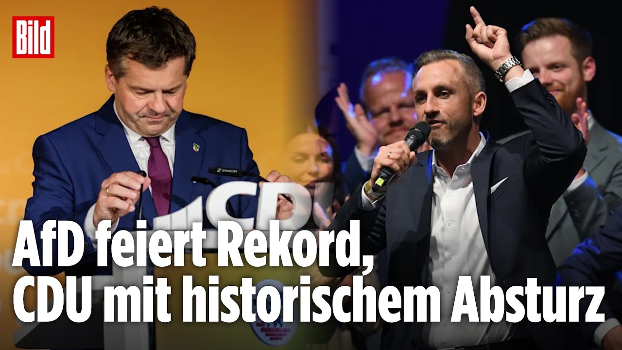 LANDTAGSWAHL SACHSEN-ANHALT: Die Bilder des Abends – AfD feiert historischen Wahlsieg