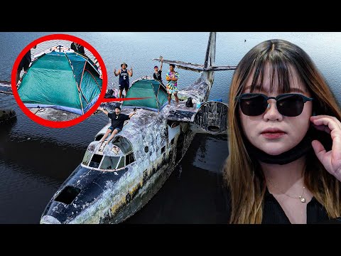 Surviving 24 HOURS sa ABANDONED GHOSTPLANE (WARNING)