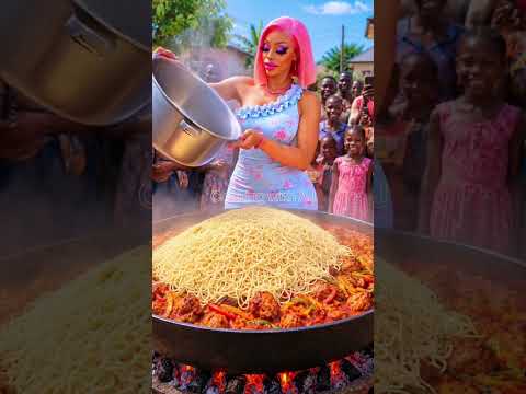 Making a very delicious spaghetti with grilled fish + fried plantain.