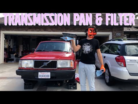 Volvo 240 Transmission Pan Gasket & Filter Service - AW70