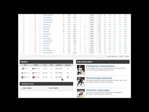 Nhl Draftkings Optimizer