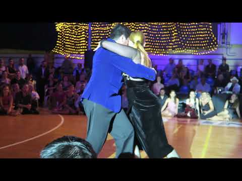  Fernando Sanchez  and  Ariadna Naveira  are  dancing  to  the  vals  "  Ilusion De Mi Vida  "  at  A los amigos tango festival  in  2019