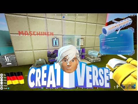 Creativerse: Tutorial Nr. 6 - Grundlagen zu diversen Maschinen