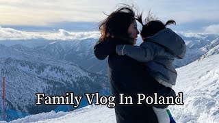【日韓夫婦 in 🇵🇱】ザコパネ!真っ白な雪景色!1歳の娘とポーランドのアルプスへ家族旅行!