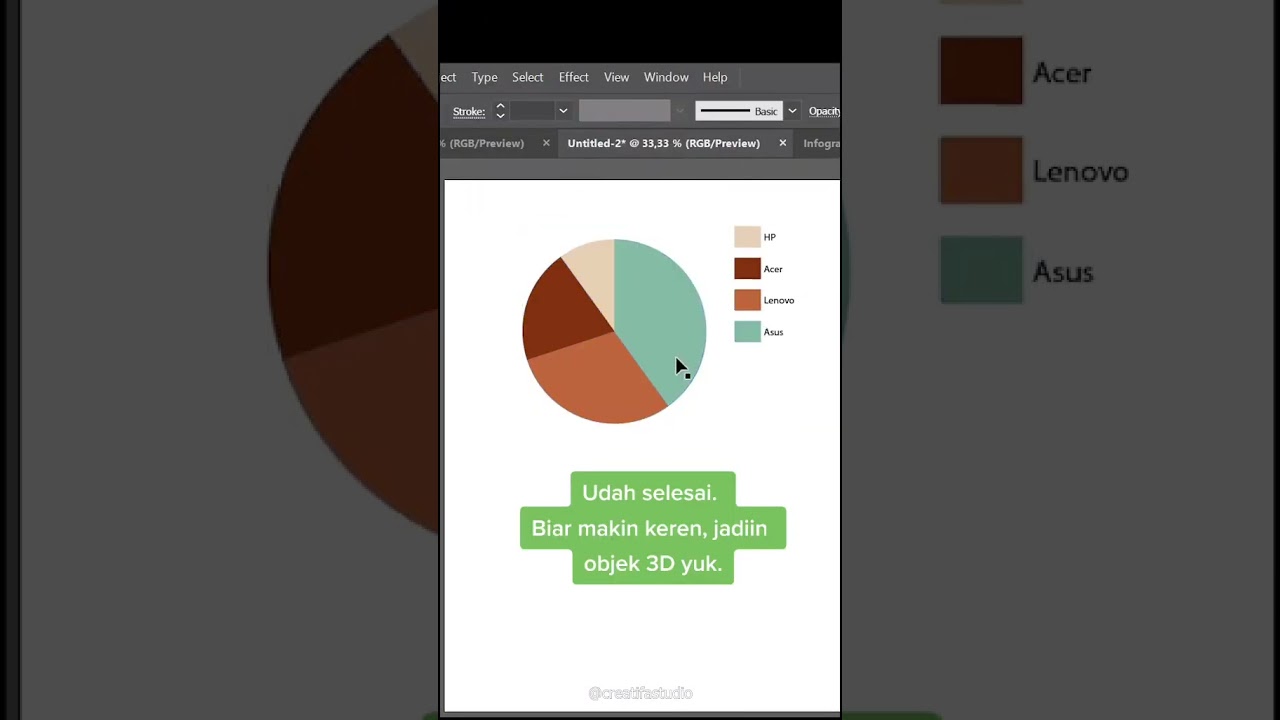 Bikin infografis pakai Adobe Ilustrator  #tutorial #tutorialdesign