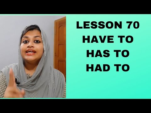 Has to, Have to, Had to|| Lesson 70|| Spoken English Malayalam