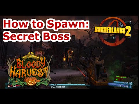 Secret Boss! Clark The Combusted Crypt Keeper! Borderlands 2: T.K Baha's Bloody Harvest!