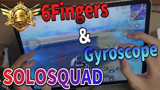 【PUBGモバイル】6本指オールジャイロ手元│ソロスクで安地がきつ過ぎた試合