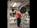 150kg narrow stance squats 8 reps for 3 sets - ass to grass