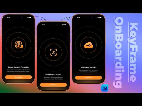 KeyFramed OnBoarding Setup Animation Using SwiftUI | Xcode 26 thumbnail